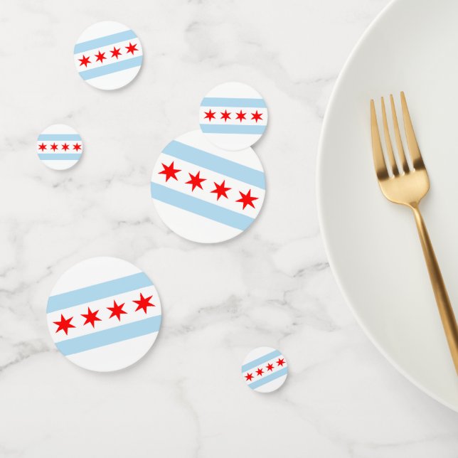 Chicago Confetti, party, Chicago Flag Confetti (Group)