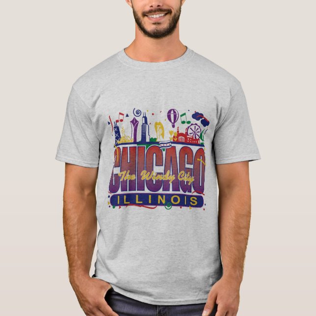 Chicago Confetti T-Shirt (Front)