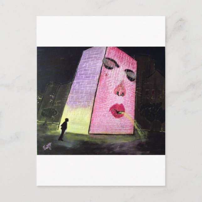 Chicago Crown Fountain at Millennium Park Postcard (Front)