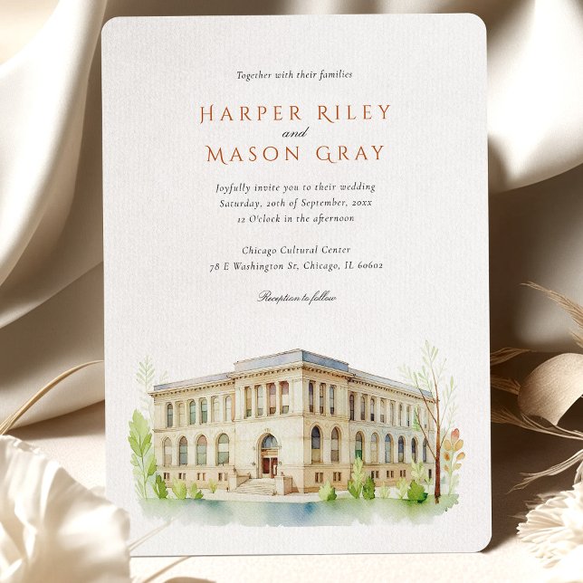 Chicago Cultural Centre Wedding Invitation (Creator Uploaded)