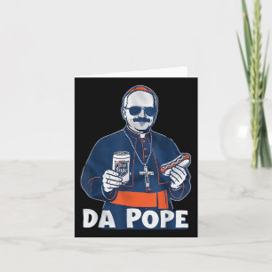 Chicago Da Pope Funny Humour Catholic  Card