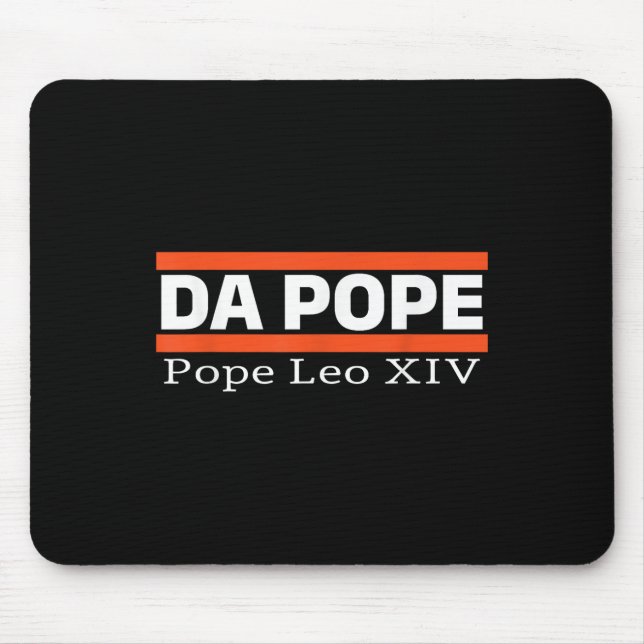 Chicago Da Pope Funny Humour Da Pope Catholic  Mouse Mat (Front)