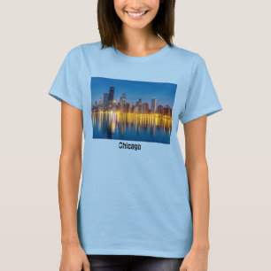 Chicago Dawn Cityscape 3/4 Sleeve T-Shirt