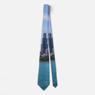 Chicago Day Cityscape Neck Tie