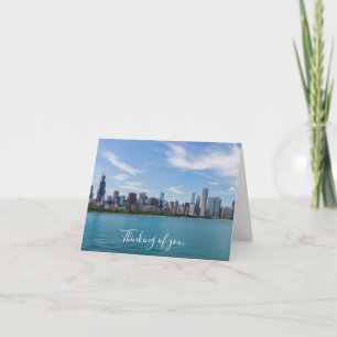 Chicago Day Cityscape Thinking Of You Card