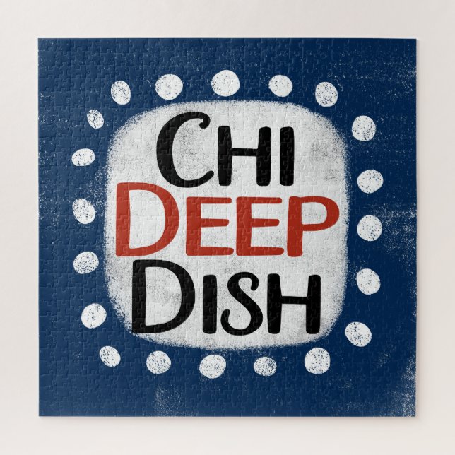 Chicago Deep Dish Jigsaw Puzzle (Vertical)