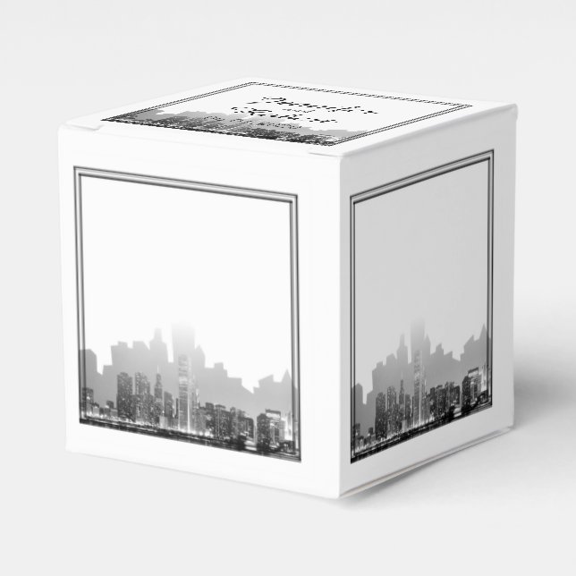 Chicago Destination Wedding Favour Box (Front Side)