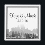 Chicago Destination Wedding Magnet<br><div class="desc">This modern wedding invitation set, called Chicago Destination Wedding has a bright white background. There is a double border in black and at the bottom an illustration of the Chicago skyline. This set has invitations, save the date cards, response cards, thank you cards, table number tent cards, envelope seals, wine...</div>