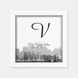Chicago Destination Wedding Napkin