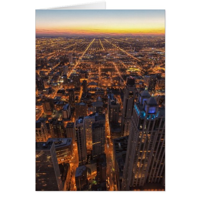 Chicago downtown at sunset (Front)