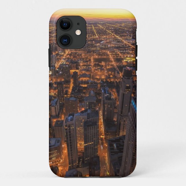 Chicago downtown at sunset Case-Mate iPhone case (Back)
