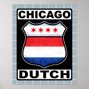 Chicago Dutch American Shield Poster Print
