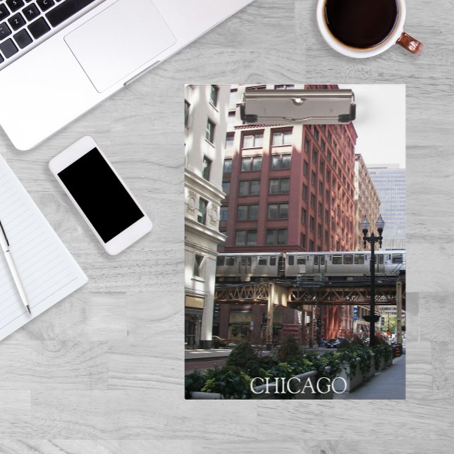 Chicago Elevated Loop Train Clipboard (In Situ)