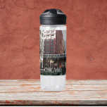 Chicago Elevated Loop Train Water Bottle<br><div class="desc">Stay quenched and motivated during your daily workouts with this clear,  plastic water bottle that features a photo image of the famous,  elevated loop train in downtown Chicago,  Illinois. Select your water bottle size and colour. NOTE: Design not optimised for Kid's water bottle style.</div>
