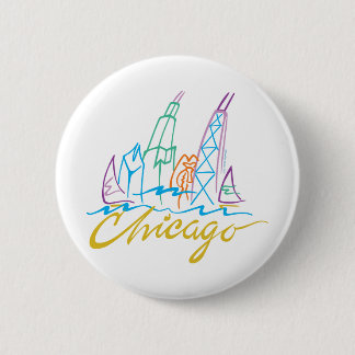 CHICAGO-EMB 6 CM ROUND BADGE