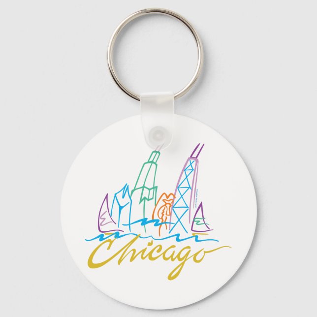 CHICAGO-EMB KEY RING (Front)