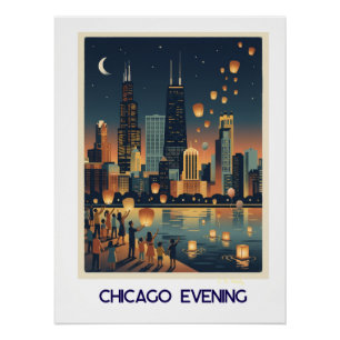 Chicago Evening Poster