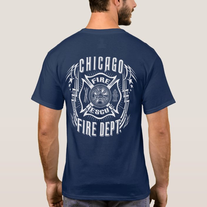 Chicago Fire Department T Shirt Zazzle Co Uk