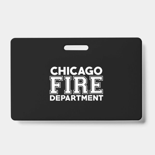 Chicago Fire Rescue Department Firefighter ID Badge (Front)
