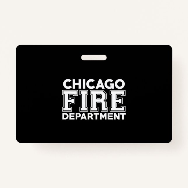 Chicago Fire Rescue Department Firefighter ID Badge (Front)