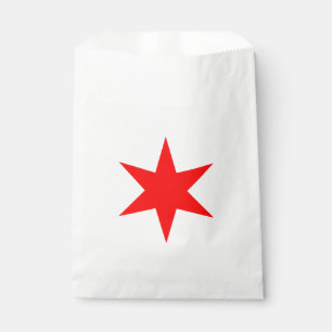 Chicago Flag 6-Pointed Star Favour Bags