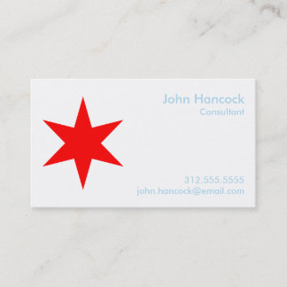 Chicago Flag Business Card w/ 2017 Calendar (back)