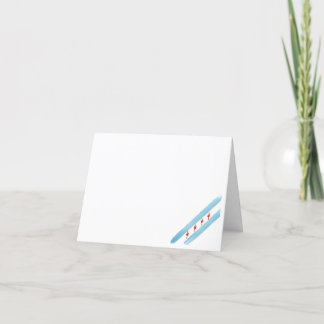 Chicago Flag Card Blank