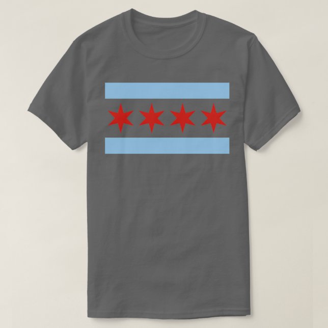 Chicago Flag City Of Chicago TShirt (Design Front)
