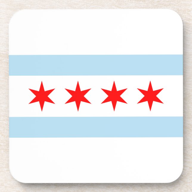 Chicago Flag Coaster (Front)