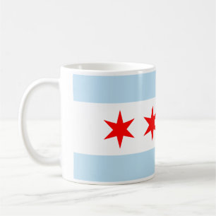 Chicago flag coffee mug