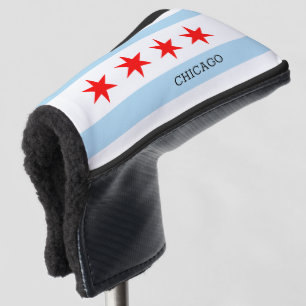 Chicago Flag Golf Clubs Covers / Illinois