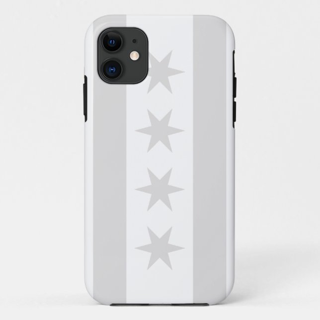Chicago Flag Grey - iPhone 5 Case-Mate iPhone Case (Back)