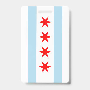 Chicago Flag ID Badge