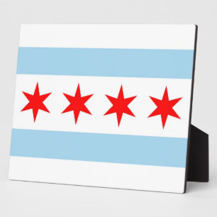 Chicago Flag, Illinois State Plaque