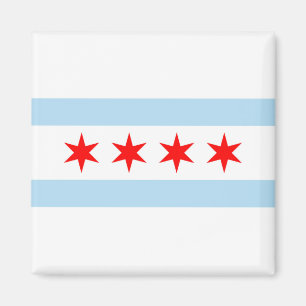 Chicago flag magnet