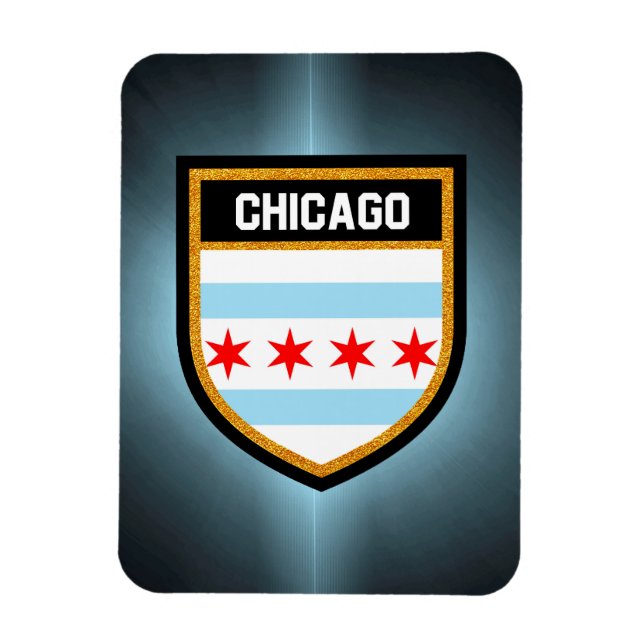 Chicago Flag Magnet (Vertical)