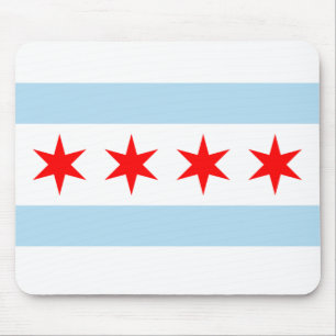 Chicago Flag Mouse Mat