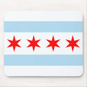 Chicago Flag Mouse Mat