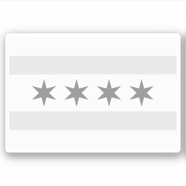 Chicago Flag Noir (Front)