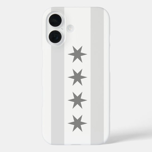 Chicago Flag Noir Case-Mate iPhone Case (Back)