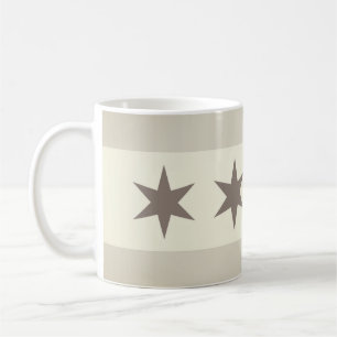 Chicago Flag Noir Coffee Mug