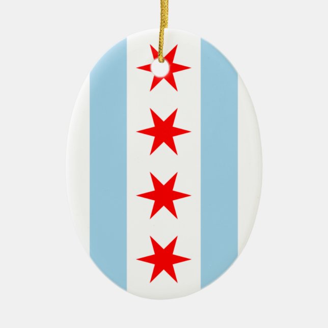 Chicago Flag ornament (Front)