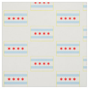 Chicago Flag Pattern Fabric