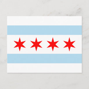 Chicago Flag Postcard