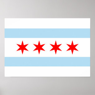 Chicago Flag Poster