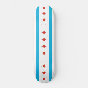 Chicago Flag Skateboard