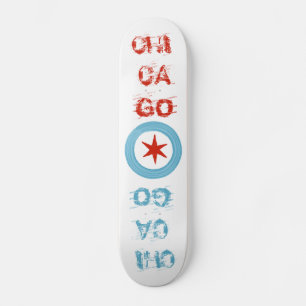 Chicago Flag skateboard