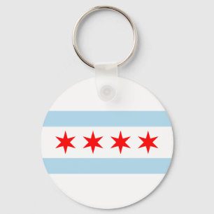 Chicago Flag Souvenir Key Ring