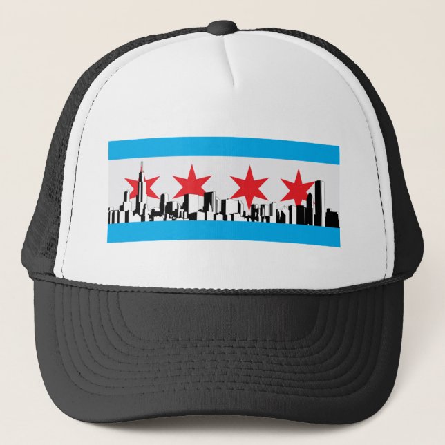 Chicago Flag Trucker Hat (Front)
