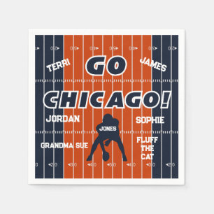 Chicago Football Family Paper Napkin